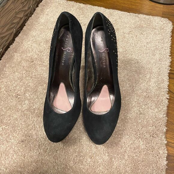 🌹Paris Hilton🌹 Vintage Rhinestone Studded Closed Toe Stiletto Heels - Picture 8 of 8